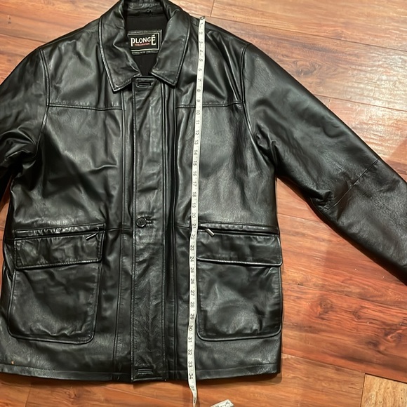 Mens Plonge Genuine Leather Jacket - Picture 4 of 9
